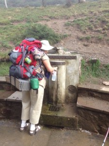 Me getting a refill, we ended up running out.