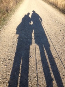 Look a skinnier shadow today, I must be doing something right