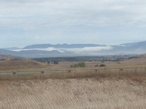 Mist between the mountains