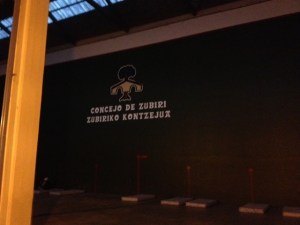 The gym we slept in, on the floor. Not too bad.