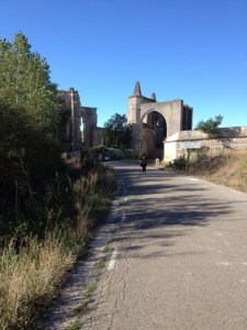 Coming up to ancient ruin