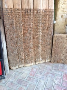 Anyone mow what this is, I've seen it a couple of times, my guess, to set rows in the garden. There are small stones set in it