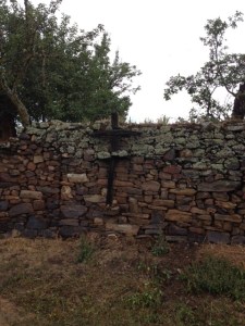 This cross was put here years ago by a hermit.