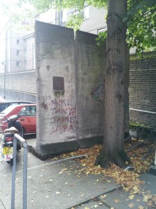 Part of the Berlin Wall, this is  a 9 ton  chunk, at the war museum.