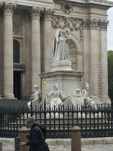 In front of St. Paul's 