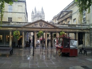 Going onto square by Roman Baths