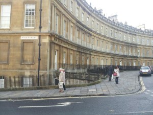 Corner of Gay st. In the Circus, this is the top of the key shape these buildings form