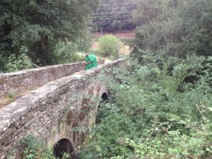 Almost to Barbadelo, Ponte Aspera "rough bridge"