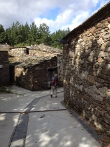 Coming into a village