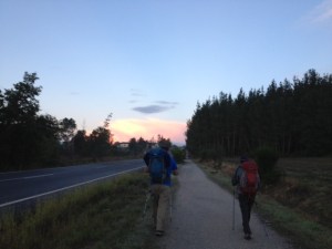 Starting out, moon set