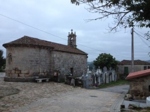 A church and grave yard, their grave yards have crypts, not in the ground graves.